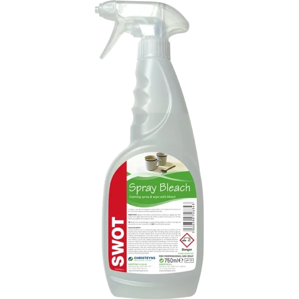 SWOT-Spray & Wipe with Bleach  750ml Trigger Spray