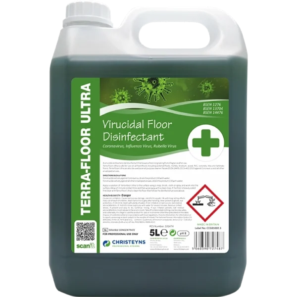 TERRA FLOOR ULTRA-VIRUCIDAL FLOOR DISINFECTANT 5LTR