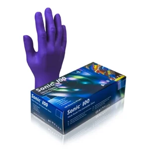 Sonic 100 Blue Nitrile Gloves - 100 Per Box