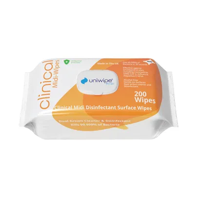 Uni-Wipe Clinical Wipes - 200 per Pack
