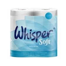 Wisper 320Sht Toilet Rls White